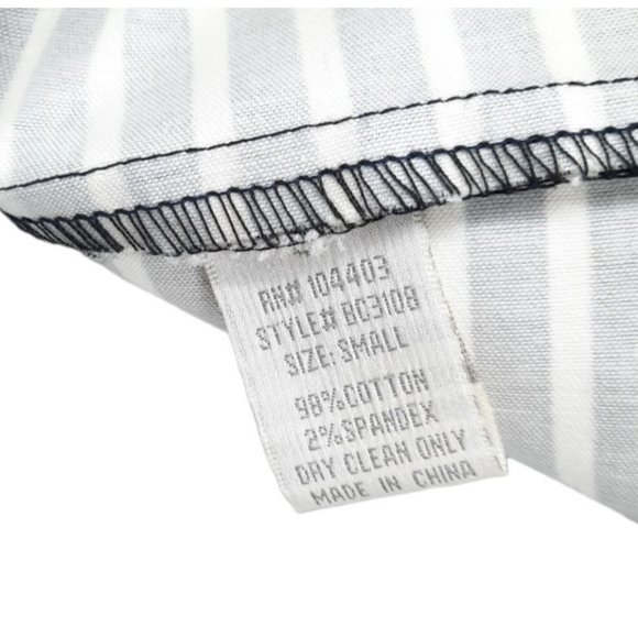 J.O.A. Los Angeles Black White Polka Dot Striped Pleated A-line Skirt Size S - Picture 9 of 10